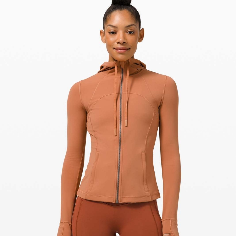 Lululemon Hooded Define Jacket *Nulu inDesert Sun colour size 12 NWT